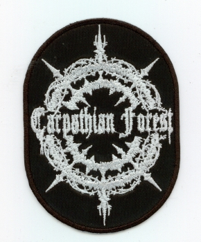 Carpathian Forest - Weisses Logo Oval 2 Aufnäher