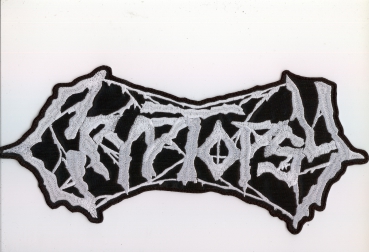 Cryptopsy - Weisses Logo Rückenaufnäher