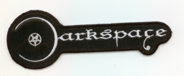 Darkspace - Weisses Logo Kontour Aufnäher