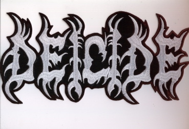 Deicide - Weisses Logo Rückenaufnäher