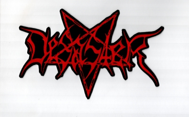 Desaster - Rotes Logo 2 Rückenaufnäher