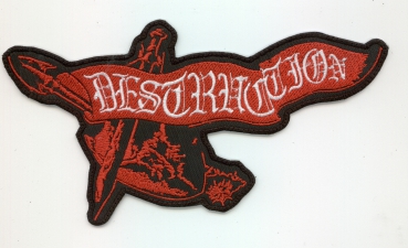 Destruction - Rot Weiss Altes Logo Aufnäher