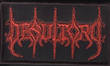 Desultory - Rotes Logo Aufnäher