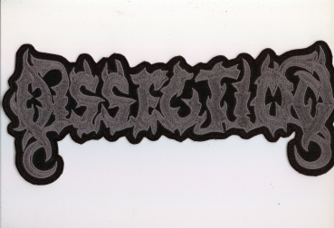 Dissection - Solides Graues Logo Rückenaufnäher