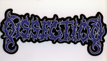 Dissection - White Blue Logo Backpatch