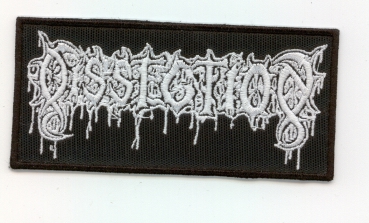 Dissection - Weisses Logo Aufnäher