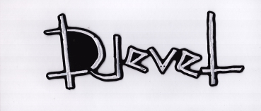 Djevel - Weisses Logo Rückenaufnäher