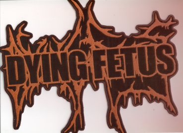 Dying Fetus - Oranges Logo 2 Rückenaufnäher