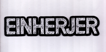 Einherjer - Weisses Logo Rückenaufnäher