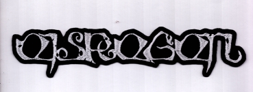 Eisregen - Weisses Logo Rückenaufnäher