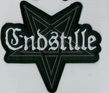 Endstille - Pentagram Logo Kontour Aufnäher