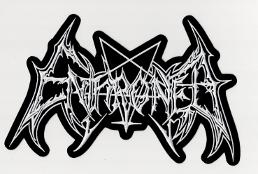 Enthroned - Weisses Logo Rückenaufnäher