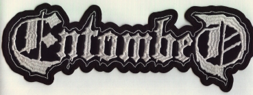 Entombed - Weisses Logo Rückenaufnäher