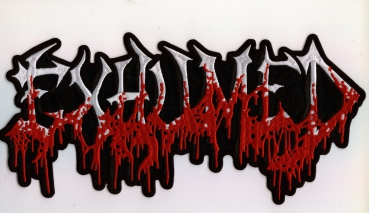 Exhumed - Red White Logo Backpatch
