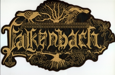 Falkenbach - Gold Logo Backpatch