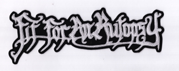 Fit for an Autopsy - Weisses Logo Rückenaufnäher