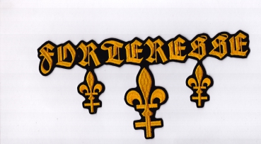 Forteresse - Gelbes Symbol Logo Rückenaufnäher