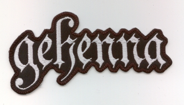 Gehenna - Weisses Neues Logo Aufnäher