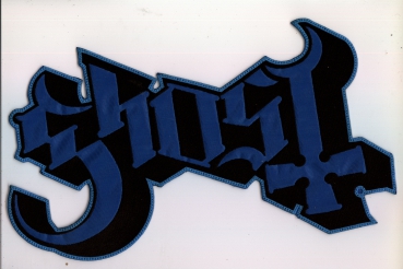 Ghost - Blaues Logo Rückenaufnäher
