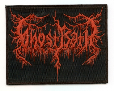 Ghostbath - Rotes Logo Aufnäher