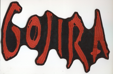 Gojira - Rotes Logo Rückenaufnäher