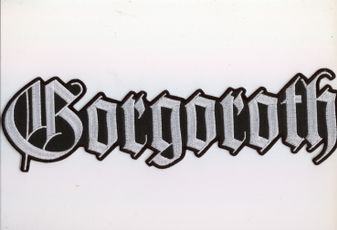 Gorgoroth - Weisses Logo Rückenaufnäher