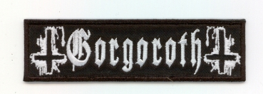 Gorgoroth - Weisses Logo Kreuz Aufnäher