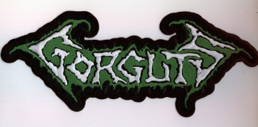 Gorguts - Grün Weisses Logo Rückenaufnäher