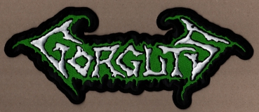 Gorguts - Grün Weisses Logo Rückenaufnäher