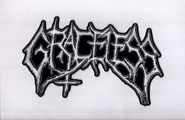 Graceless - Weisses Logo Rückenaufnäher