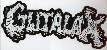Gutalax - Weisses Logo Rückenaufnäher