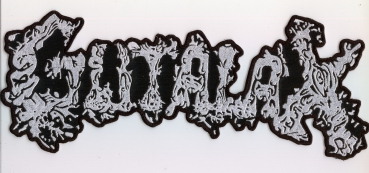 Gutalax - Weisses Logo Rückenaufnäher