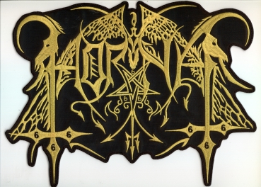 Horna - Gelbes Logo Rückenaufnäher