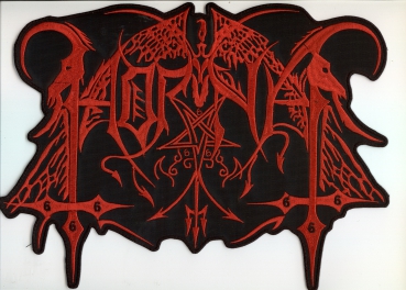 Horna - Red Logo Backpatch