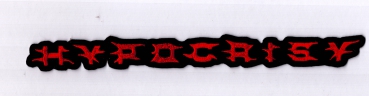Hypocrisy - Rotes Neues Logo Rückenaufnäher