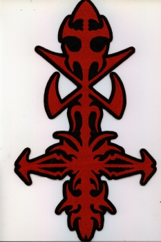 Hypocrisy - Rotes Symbol Rückenaufnäher