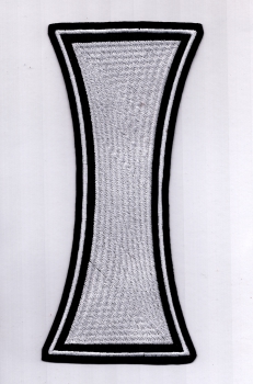 I - Weisses Logo Rückenaufnäher