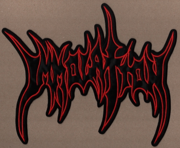 Immolation - Rotes Logo Rückenaufnäher