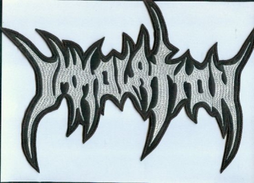 Immolation - White Logo Backpatch