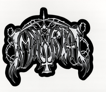 Immortal - Weisses Altes Logo Rückenaufnäher