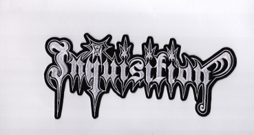Inquisition - Weisses Logo Rückenaufnäher