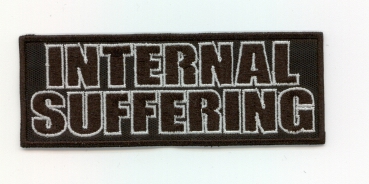 Internal Suffering - Weisses Logo Aufnäher