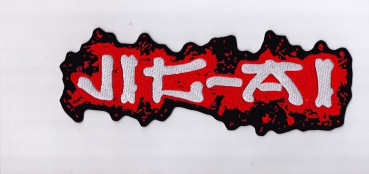 Jig Ai - Rot Weisses Logo Rückenaufnäher