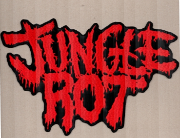 Jungle Rot - Rotes Logo Rückenaufnäher