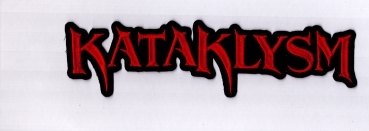 Kataklysm - Rotes Logo Rückenaufnäher