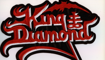 King Diamond - Red White Logo Backpatch