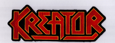 Kreator - Gelb Rotes Logo Rückenaufnäher