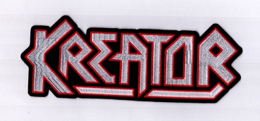 Kreator - Rot Weisses Logo Rückenaufnäher