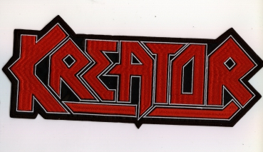 Kreator - White Red Logo Backpatch