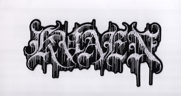 Kvaen - Weisses Logo Rückenaufnäher